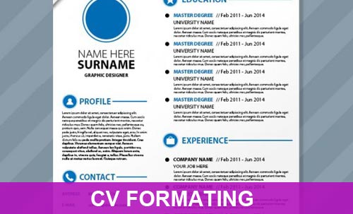 CV FORMATING